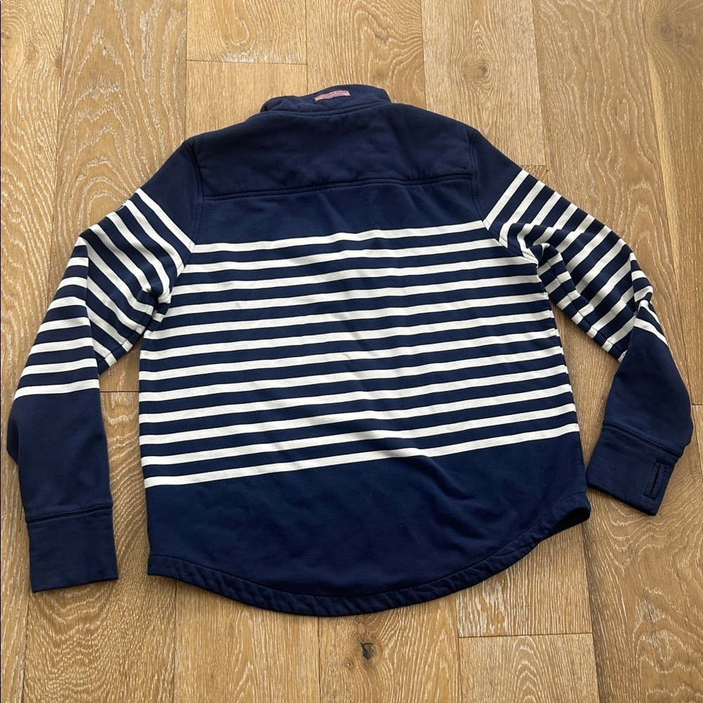 Vineyard Vines The Shep Shirt Navy White Striped - Picture 8 of 10